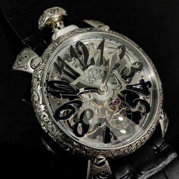 Manuale 48mm スケルトン 5310.02CE | GaGa MILANO -ガガミラノ Manuale 48mm スケルトン 5310.02CE | GaGa MILANO -ガガミラノ