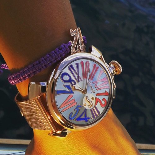 【新品未使用】 ガガミラノ 時計 ネックレス ピンクゴールド