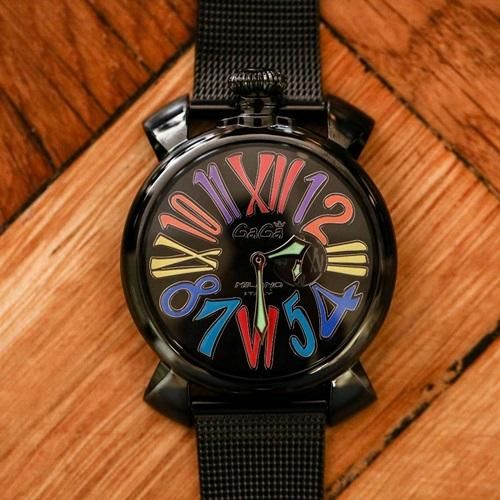 Slim 46mm ブラックPVD 5082.1 | GaGa MILANO -ガガミラノ- 公式
