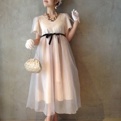 <img class='new_mark_img1' src='https://img.shop-pro.jp/img/new/icons20.gif' style='border:none;display:inline;margin:0px;padding:0px;width:auto;' />【30％OFF】Layerd Dress / Ivory×Navy