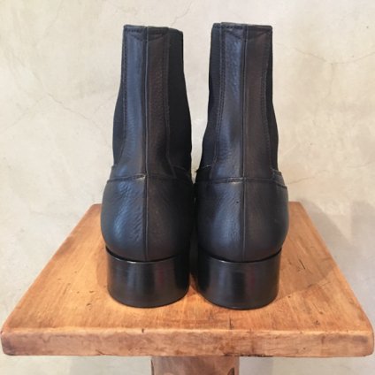 BEAUTIFUL SHOES Buttoned Sidegore Boots（ビューティフルシューズ ボタンドサイドゴアブーツ） Black