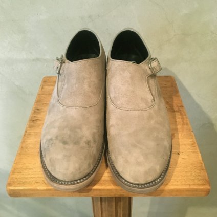 <img class='new_mark_img1' src='https://img.shop-pro.jp/img/new/icons20.gif' style='border:none;display:inline;margin:0px;padding:0px;width:auto;' />【30%OFF】BEAUTIFUL SHOES Singlemonk Shoes （ビューティフルシューズ シングルモンクシューズ）Gray Horse