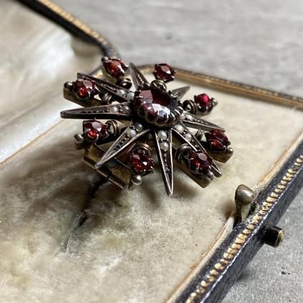 Victorian Garnet Pearl BroochPendant Top ʥȥꥢ ͥå ѡ ֥ڥȥȥåס