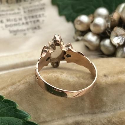 Victorian~1920's Opal×Seed Pearl Ring (ヴィクトリアン~1920