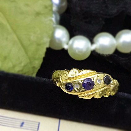 Victorian SapphireDiamond Ring (ȥꥢ եߥ )