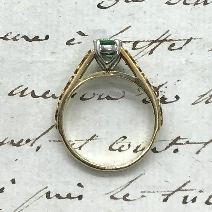 1920~1930's EmeraldDiamond Ring (1920~1930's ɡߥ )