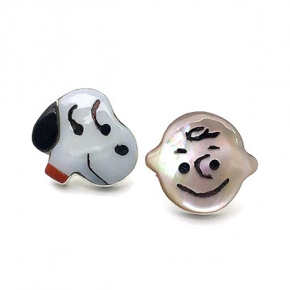 Paula Leekity Earrings Snoopy and Charlie Brownʥݡ ꡼ƥ ԥ ̡ԡ㡼꡼֥饦