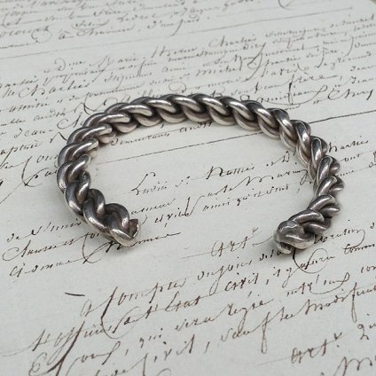 Braided Wire Silver Bracelet (֥쥤ǥåɥ磻䡼 С Х󥰥)