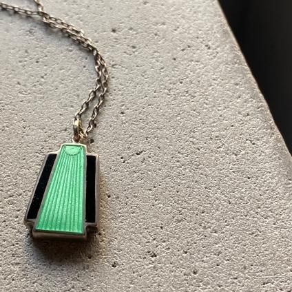 Art deco Enamel Necklaceʥǥ ʥ ͥå쥹