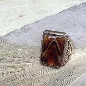 Cast Silver×Picture Agate Ring (シルバー×アゲート リング)