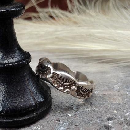 Stamped Silver Ring (ץС )