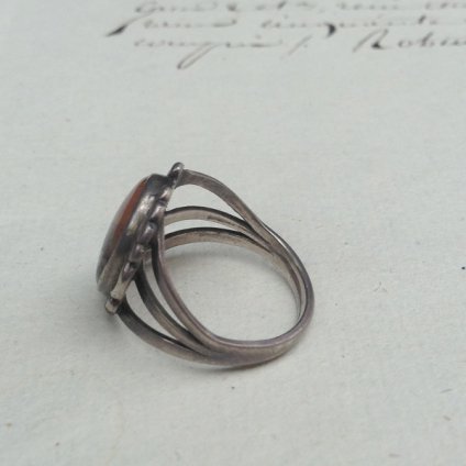 Vintage Silver Petrified Wood Ring (Сߥڥȥեɥåɥ󥰡