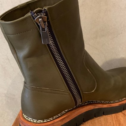 SONOMITSU Leather Boots(ソノミツ レザーブーツ) Olieve Green