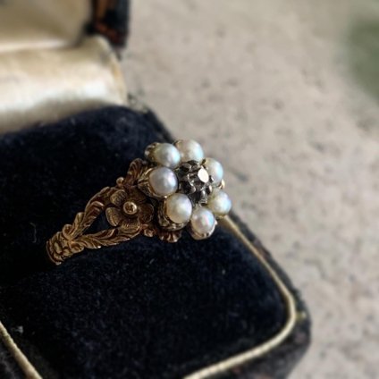 Georgian Pearl Diamond Antique Ring (硼 ѡ  ƥ)  