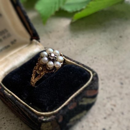 Georgian Pearl Diamond Antique Ring (ジョージアン パール 
