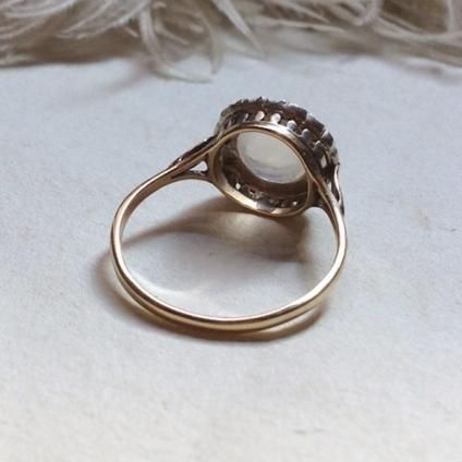 Victorian Moon Stone Antique Ring (ヴィクトリアン ムーン Victorian Moon Stone Antique Ring (ヴィクトリアン ムーン