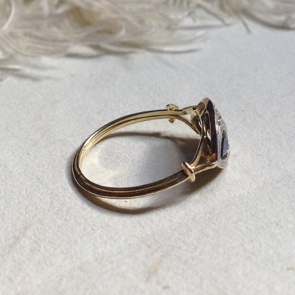 Art deco Sapphire Antique Ring (ǥ ե ƥ)  