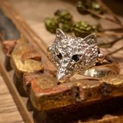 Victorian Fox Diamond Antique Ring (ヴィクトリアン フォックス ダイヤモンド アンティークリング) 