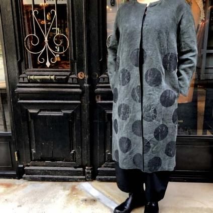 VINCENT JALBERT Dots Coat (󥻥 ١ ɥåȥ)  Charcoal