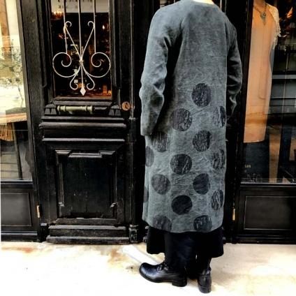 VINCENT JALBERT Dots Coat (󥻥 ١ ɥåȥ)  Charcoal