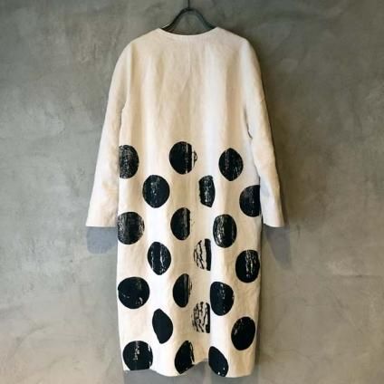 VINCENT JALBERT Dots Coat (󥻥 ١ ɥåȥ) Off White