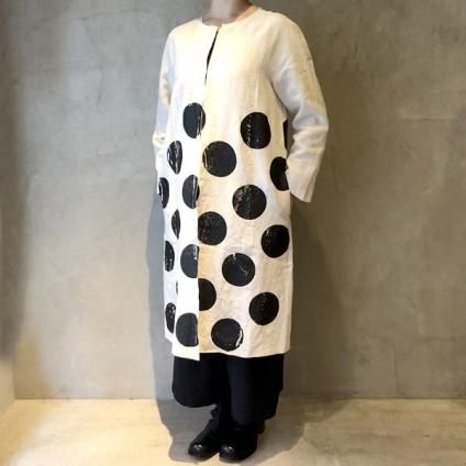 VINCENT JALBERT Dots Coat (󥻥 ١ ɥåȥ) Off White