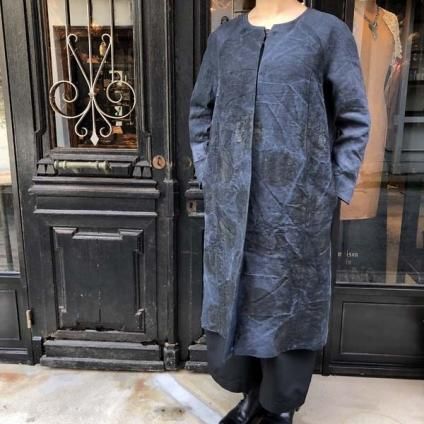 VINCENT JALBERT Dots Coat (󥻥 ١ ɥåȥ)  Navy