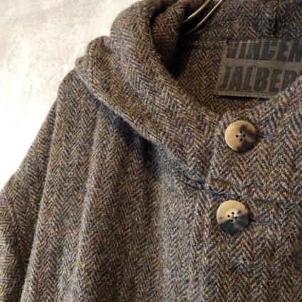 VINCENT JALBERT Hood Coat Harris Tweed (󥻥 ١ աɥ ϥꥹĥ) Khaki