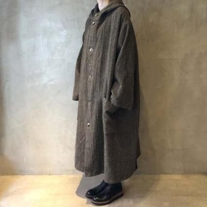 VINCENT JALBERT Hood Coat Harris Tweed (󥻥 ١ աɥ ϥꥹĥ) Khaki