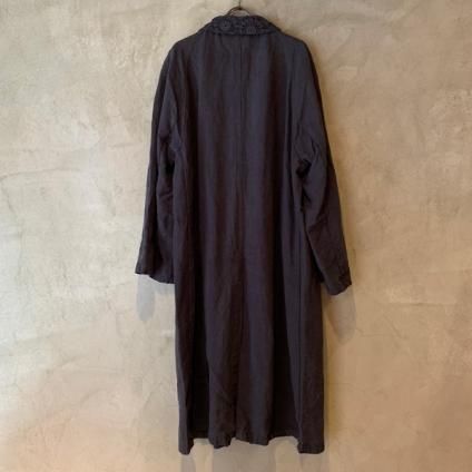 VINCENT JALBERT Coat Lace Collar -Vintage Linen-  (󥻥 ١ 졼顼 ) Charcoal