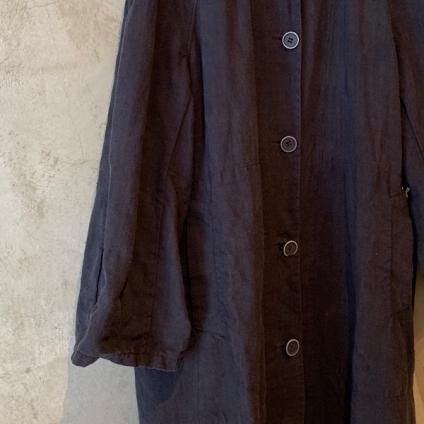 VINCENT JALBERT Coat Lace Collar -Vintage Linen-  (󥻥 ١ 졼顼 ) Charcoal