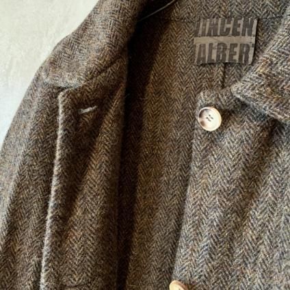 VINCENT JALBERT Coat Harris Tweed Washed (󥻥 ١ ϥꥹĥ  ) Khaki  