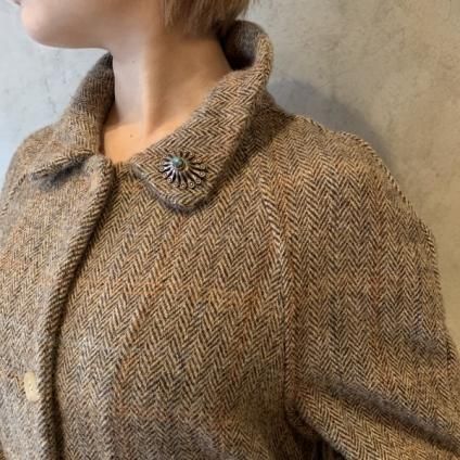 VINCENT JALBERT Coat Harris Tweed Washed (󥻥 ١ ϥꥹĥ  ) Beige  