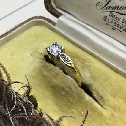 Victorian 18K Diamond Antique Ring(ȥꥢ 18K  ƥ)