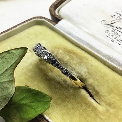 Victorian 18K Diamond Antique Ring (ȥꥢ 18K  ƥ)