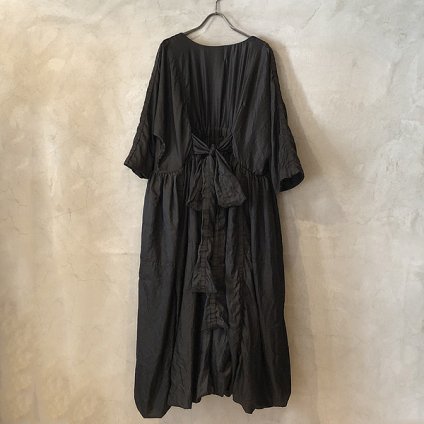 VINCENT JALBERT Parachute Dress L/S w/Belt  (󥻥 ١ ѥ饷塼ȥɥ쥹 ) Black
