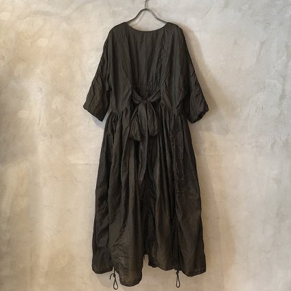 VINCENT JALBERT Parachute Dress L/S w/Belt  (󥻥 ١ ѥ饷塼 ɥ쥹 ) Brown