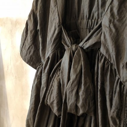 VINCENT JALBERT Parachute Dress L/S w/Belt  (󥻥 ١ ѥ饷塼 ɥ쥹 ) Brown