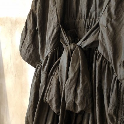 VINCENT JALBERT Parachute Dress L/S w/Belt  (󥻥 ١ ѥ饷塼 ɥ쥹 ) Brown