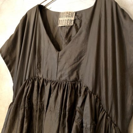 VINCENT JALBERT Parachute Sleeveless Dress  (󥻥 ١ ѥ饷塼 ꡼֥쥹 ɥ쥹 ) Brown