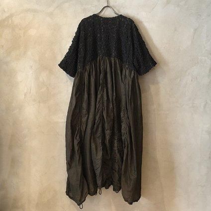 VINCENT JALBERT Parachute Lace Dress L/S  (󥻥 ١ ѥ饷塼 졼ɥ쥹 ) Brown