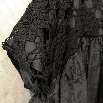 VINCENT JALBERT Parachute Lace Dress L/S  (󥻥 ١ ѥ饷塼 졼ɥ쥹 ) Charcoal