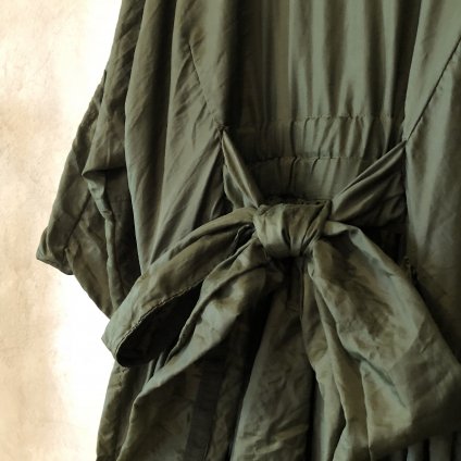 VINCENT JALBERT Parachute  Dress L/S w/Belt (󥻥 ١ ѥ饷塼 ɥ쥹 ) Green