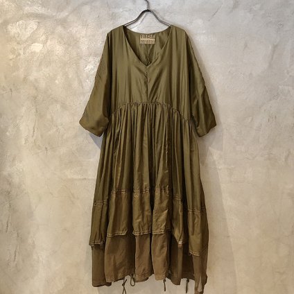 VINCENT JALBERT Parachute  Dress L/S w/Belt (󥻥 ١ ѥ饷塼 ɥ쥹 ) Khaki