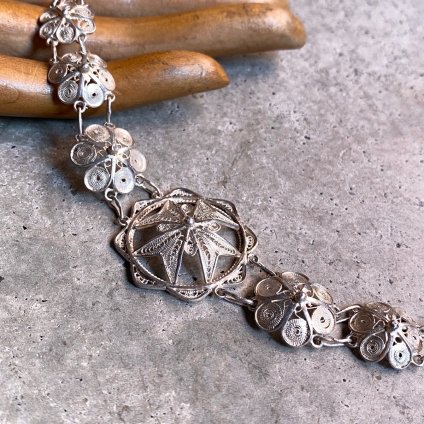 1870-1910ǯ С եꥰ꡼ ֥쥹å 1870-1910's Silver Filigree Bracelet