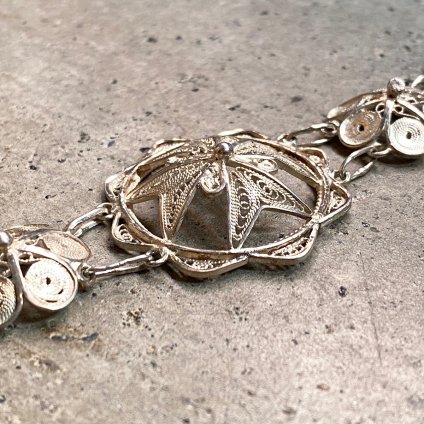 1870-1910ǯ С եꥰ꡼ ֥쥹å 1870-1910's Silver Filigree Bracelet