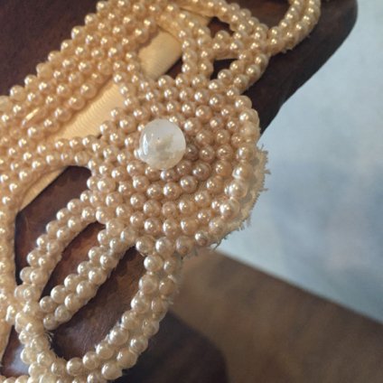 1950's Pearl Beads Collar Cutwork1950ǯ ѡӡ Ĥ åȥ