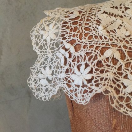 Victorian Needle lace Antique Collarʥȥꥢ ˡɥ졼 ƥĤߡ