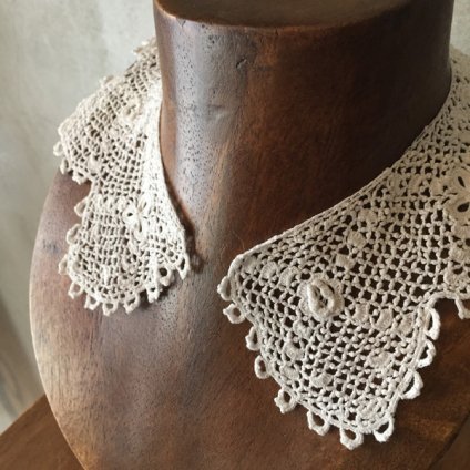 Victorian Irish Chroched Lace Collar（ヴィクトリア時代 アイ