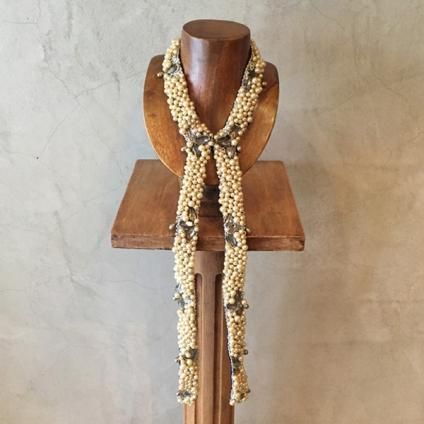 195060's Long Pearl Beads Collar195060ǯ 󥰥ѡӡ Ĥߡ